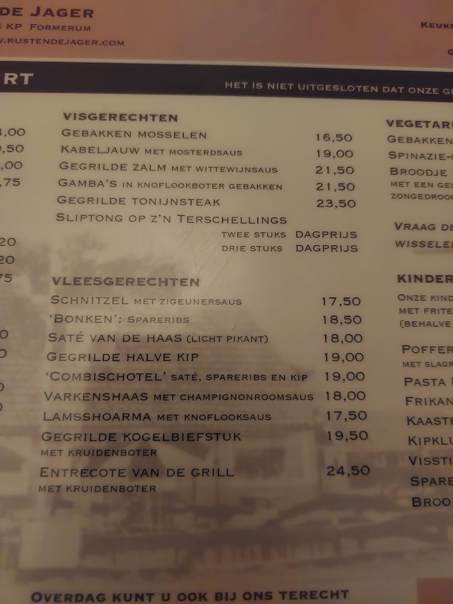 Menu Eet- En Terrascafé De Rustende Jager-7