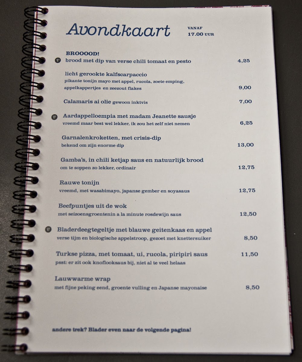 Menu Eetbar Dit-7