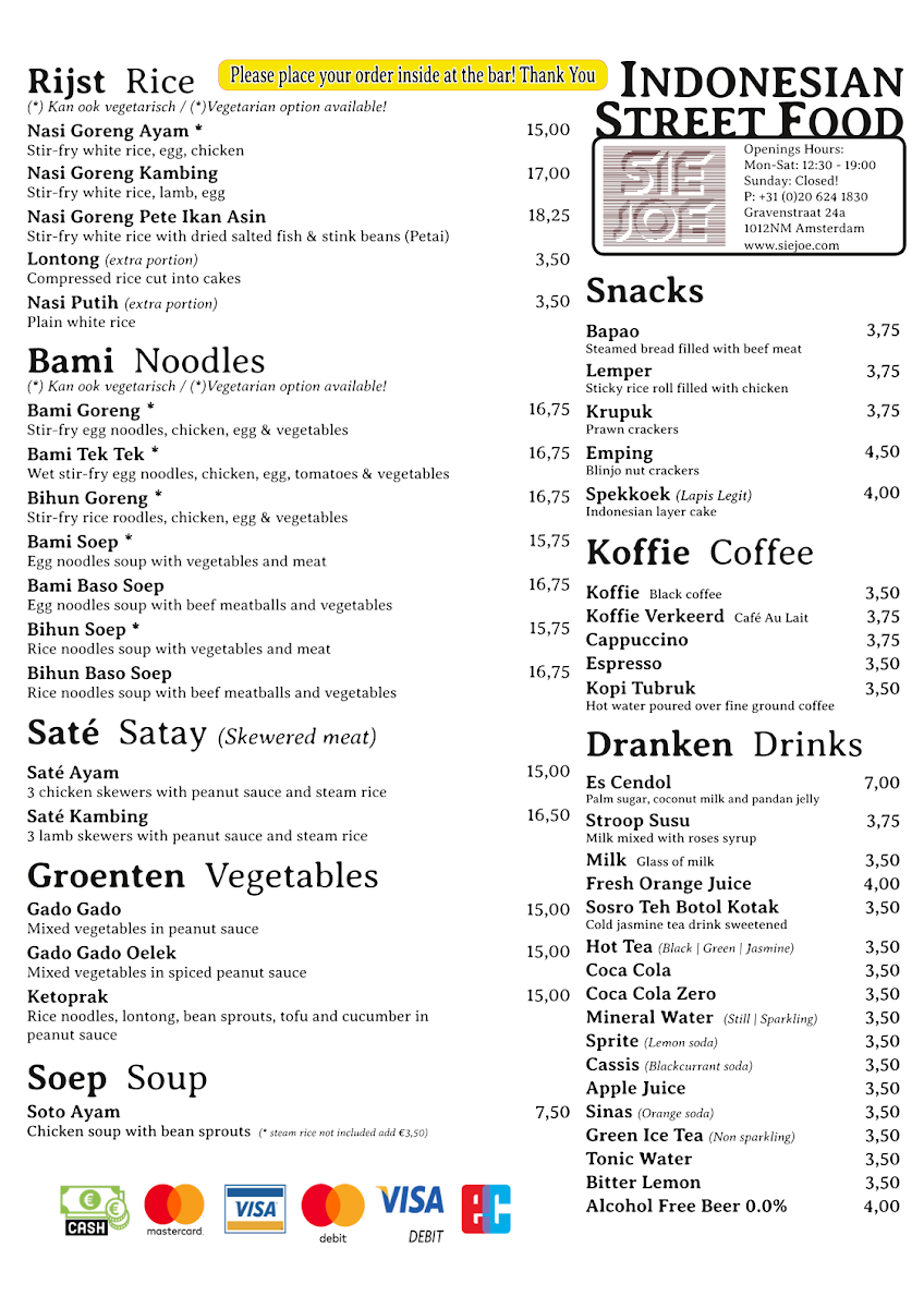 Menu Eethuis Sie Joe-1