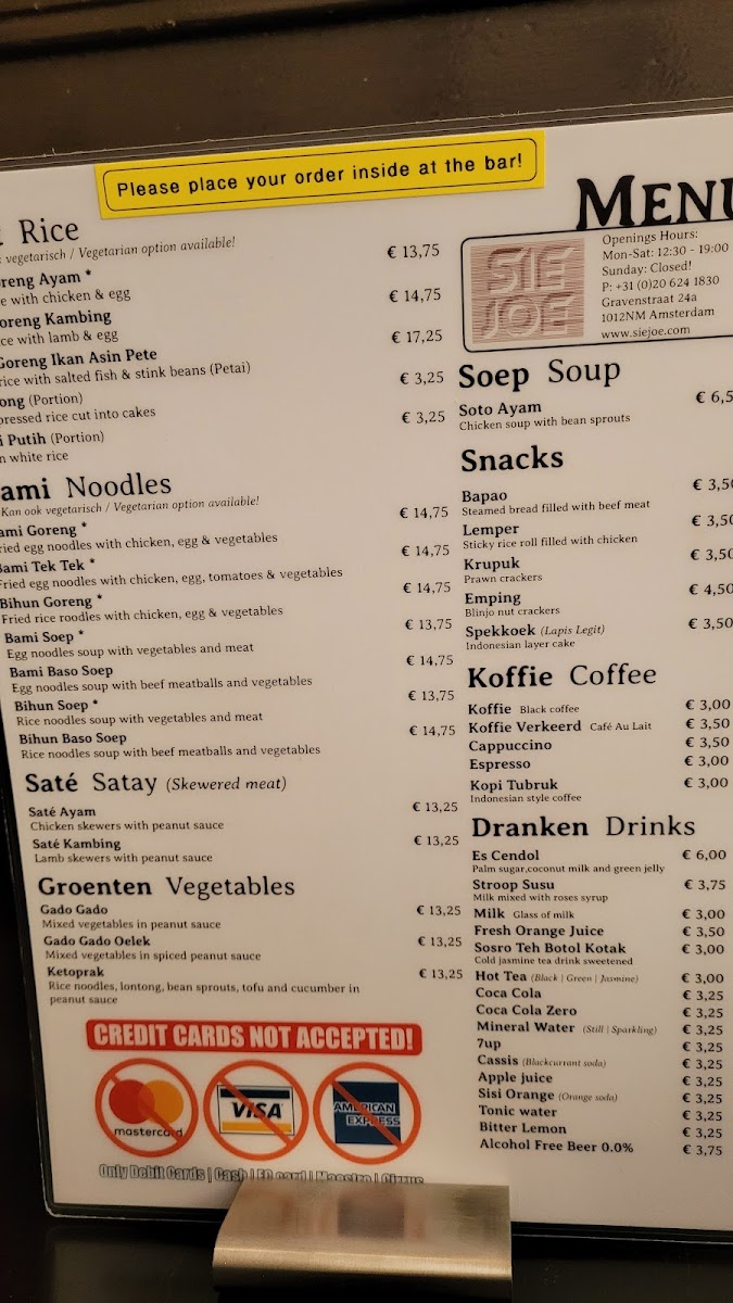 Menu Eethuis Sie Joe-10