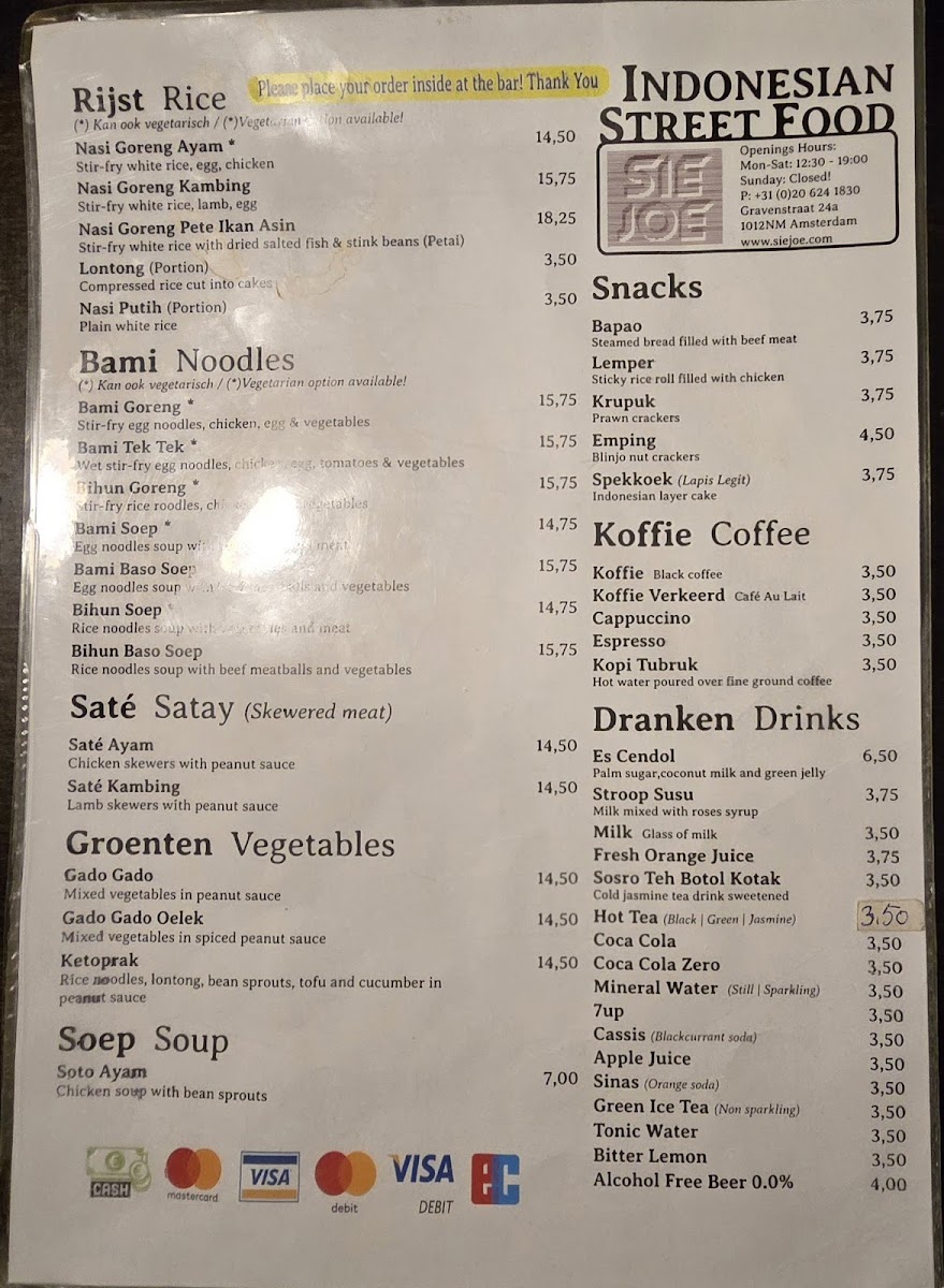 Menu Eethuis Sie Joe-2