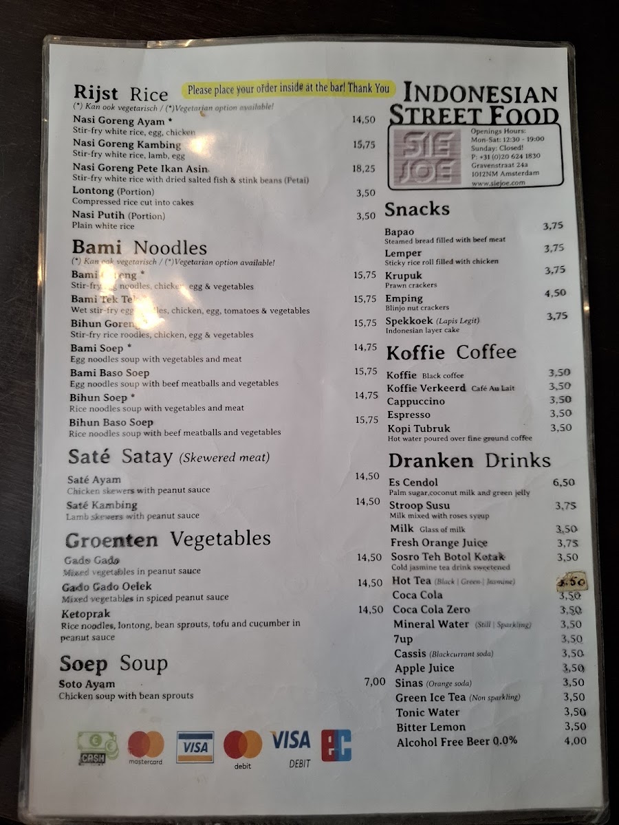 Menu Eethuis Sie Joe-4