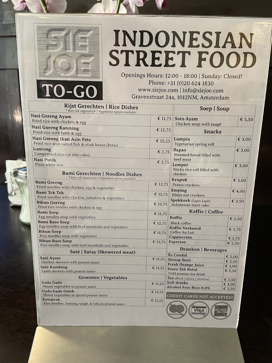 Menu Eethuis Sie Joe-9