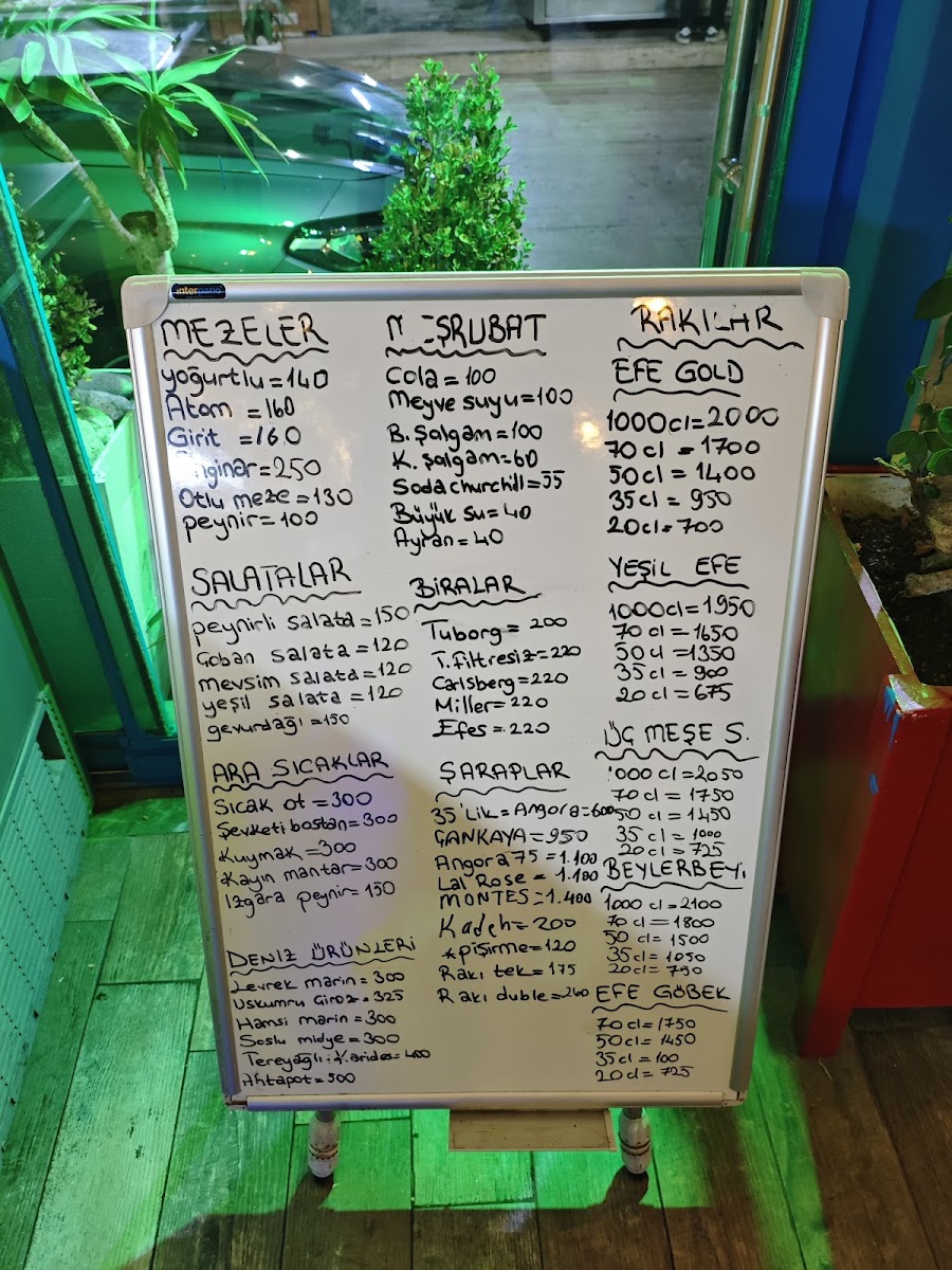Menu Şef Murat Güzelbahçe Balık Restoranı-1