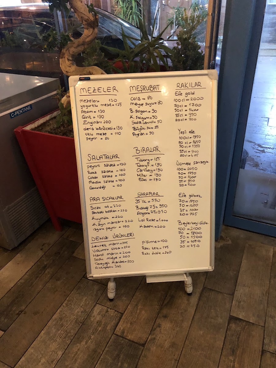 Menu Şef Murat Güzelbahçe Balık Restoranı-2