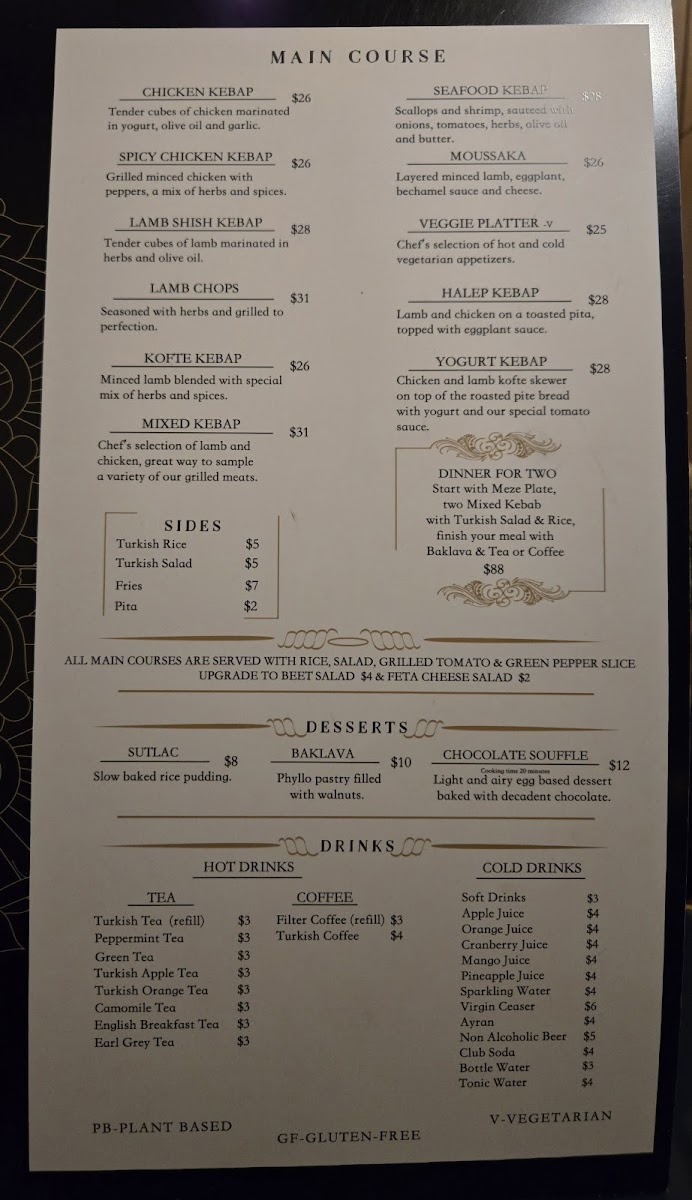 Menu Efes Turkish Cuisine - Bedford-2