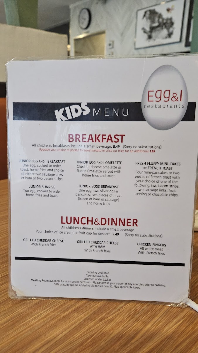 Menu Egg & I-1