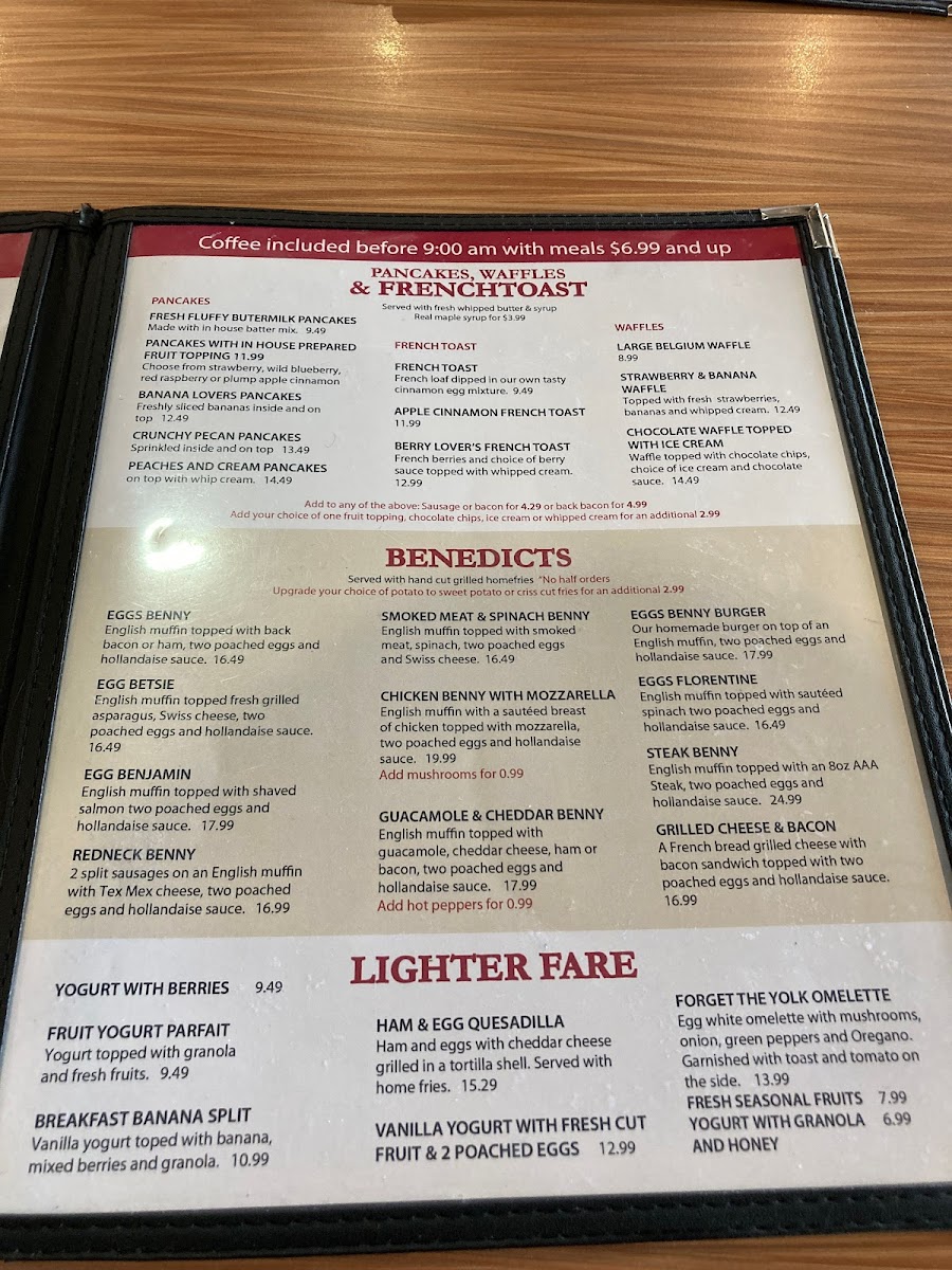 Menu Egg & I-4