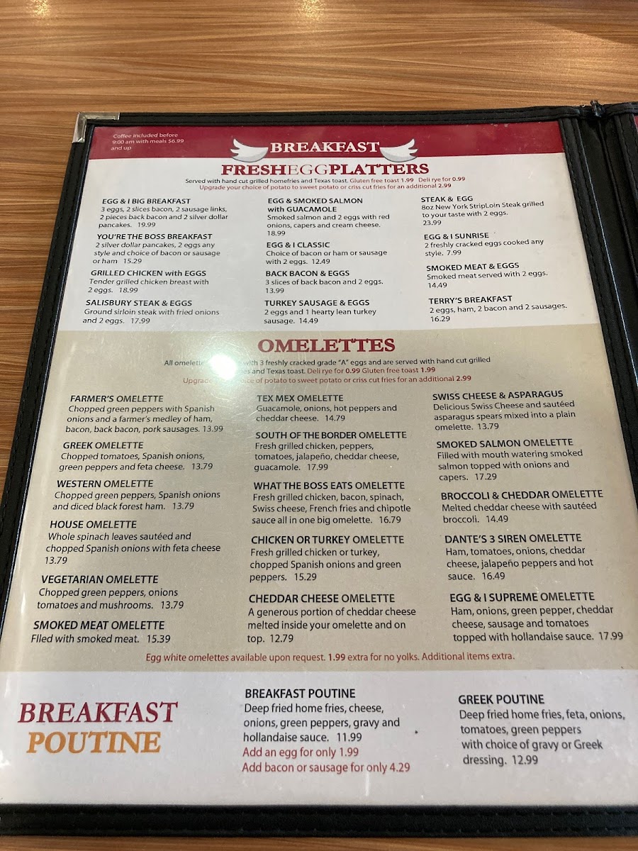 Menu Egg & I-7