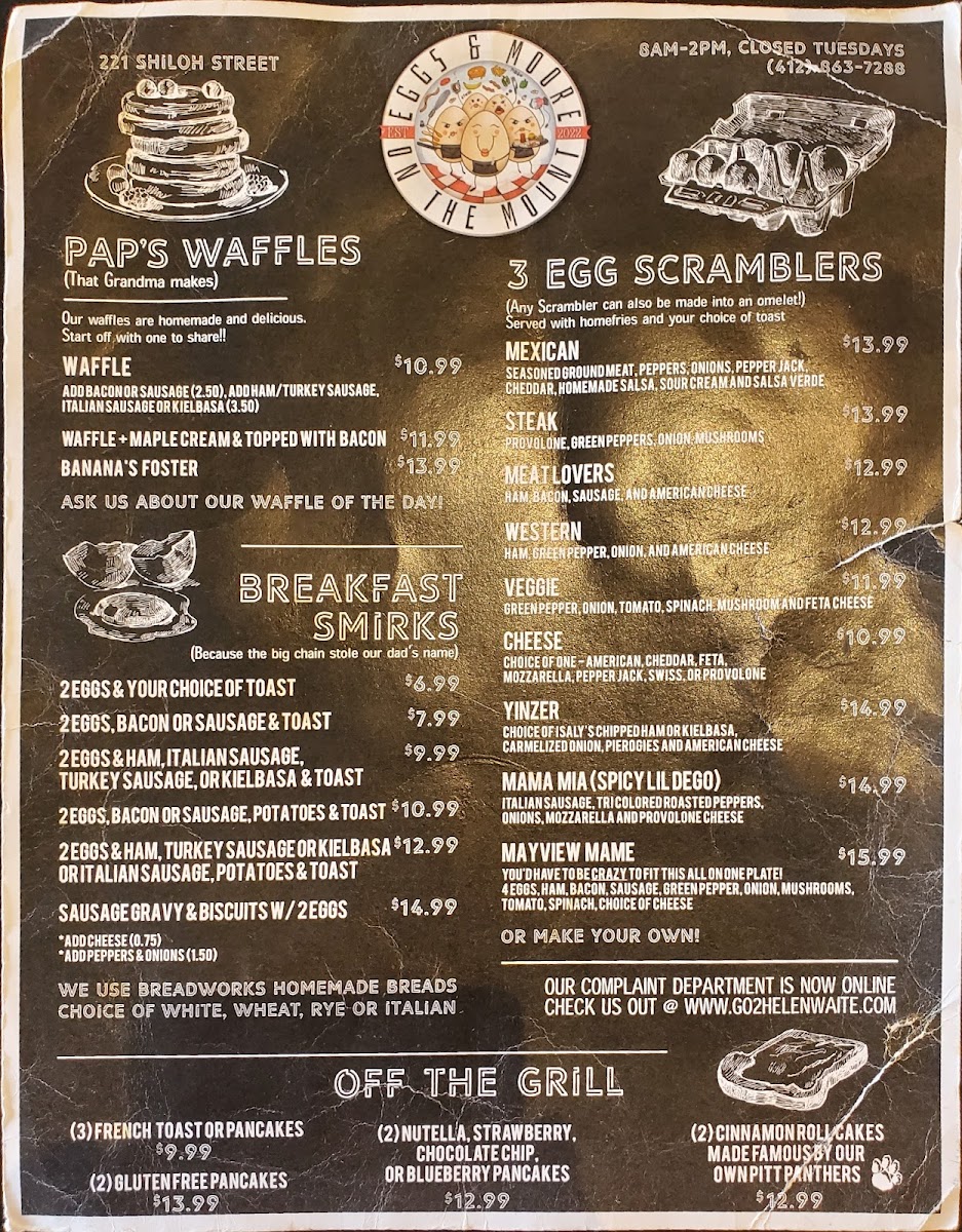 Menu Eggs & Moore-2
