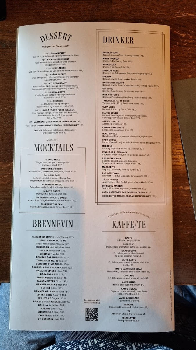 Menu Egon Stavanger-1