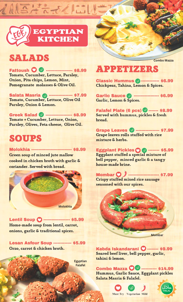 Menu Egyptian Kitchen Restaurant-3