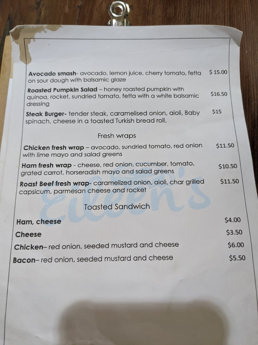 Menu Eileen's-2