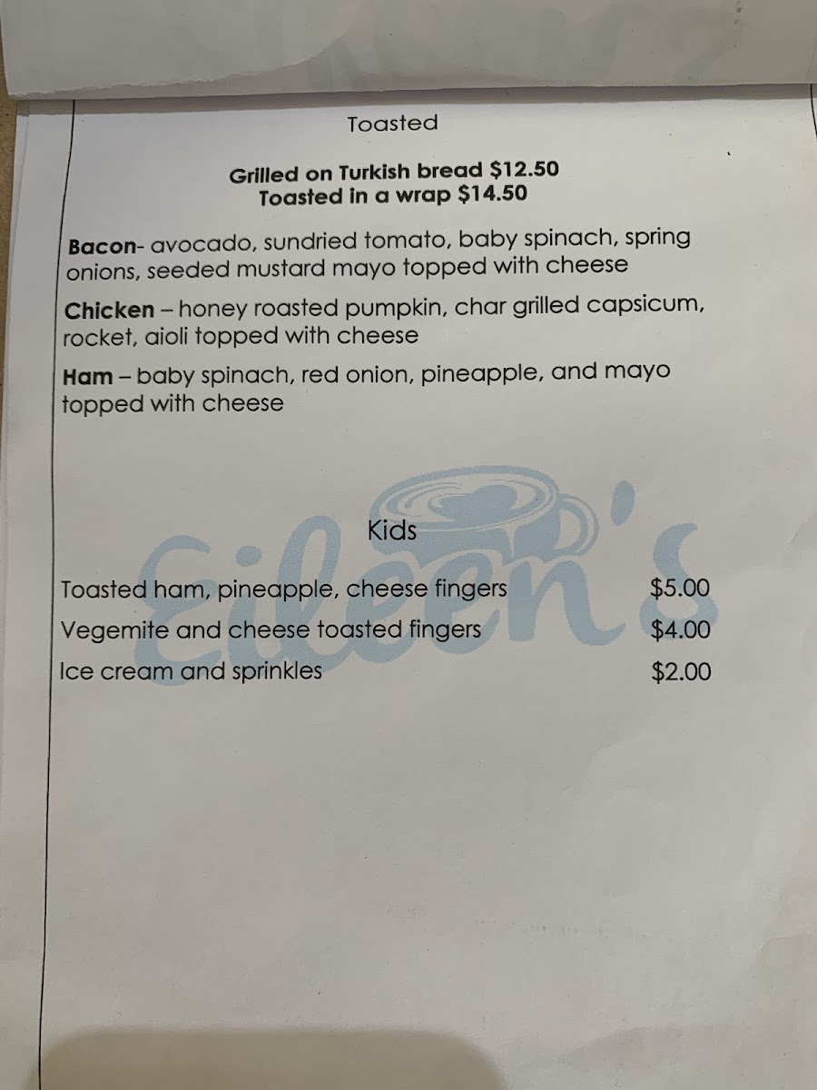 Menu Eileen's-4