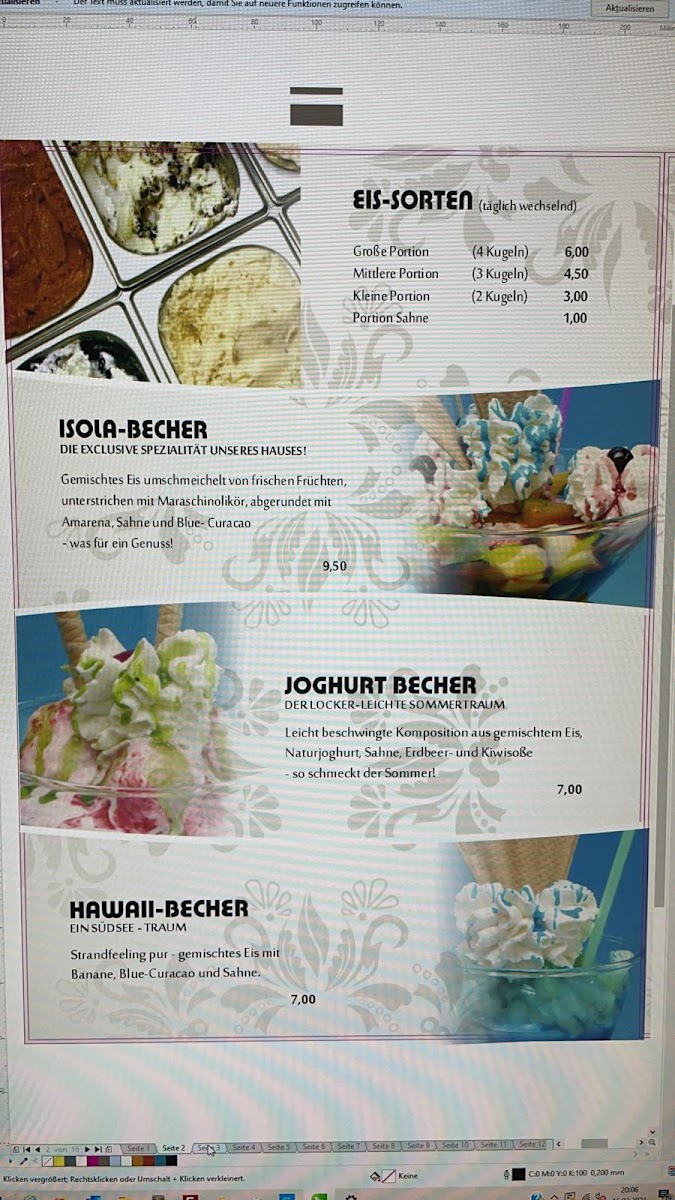 Menu Eiscafé Isola Del Gelato-1
