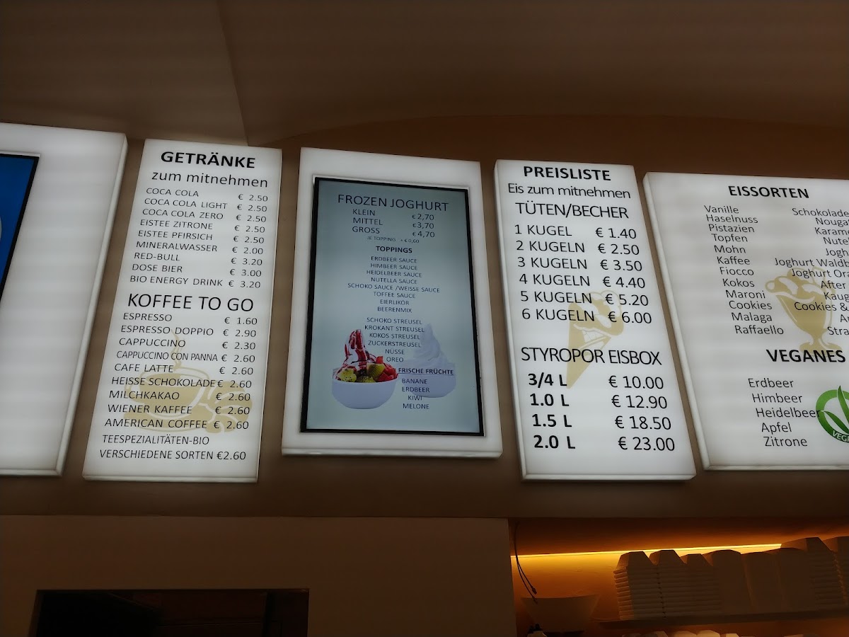 Menu Eissalon Zanoni & Zanoni Burgring-9