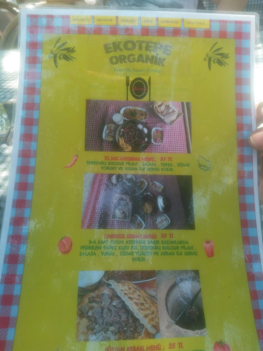 Menu Ekotepe Ekolojik Yaşam Çiftliği-4