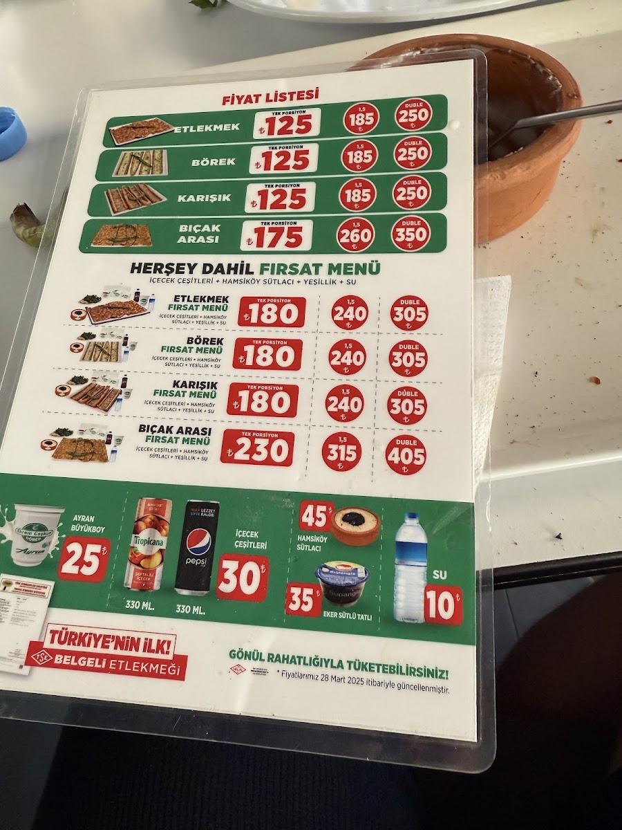 Menu Ekrem Coşkun Etlekmek Cadde Meram Avm-3