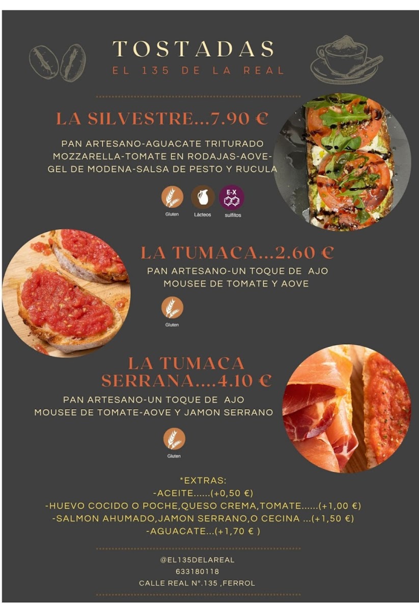 Menu El 135 De La Real Cafetería-3