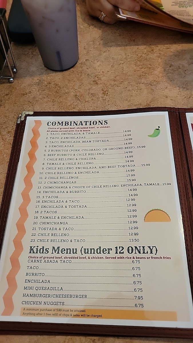 Menu El Aguila Real Mexican Restaurant-1