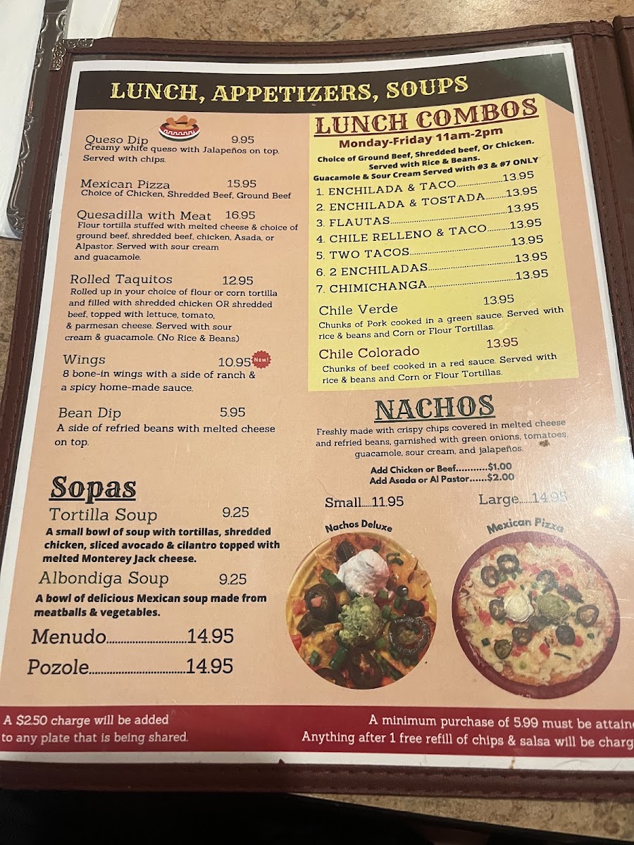 Menu El Aguila Real Mexican Restaurant-4