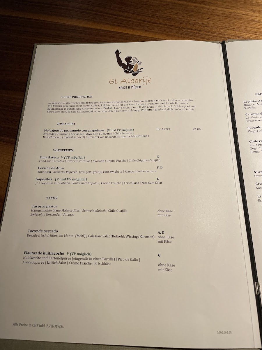 Menu El Alebrije-3