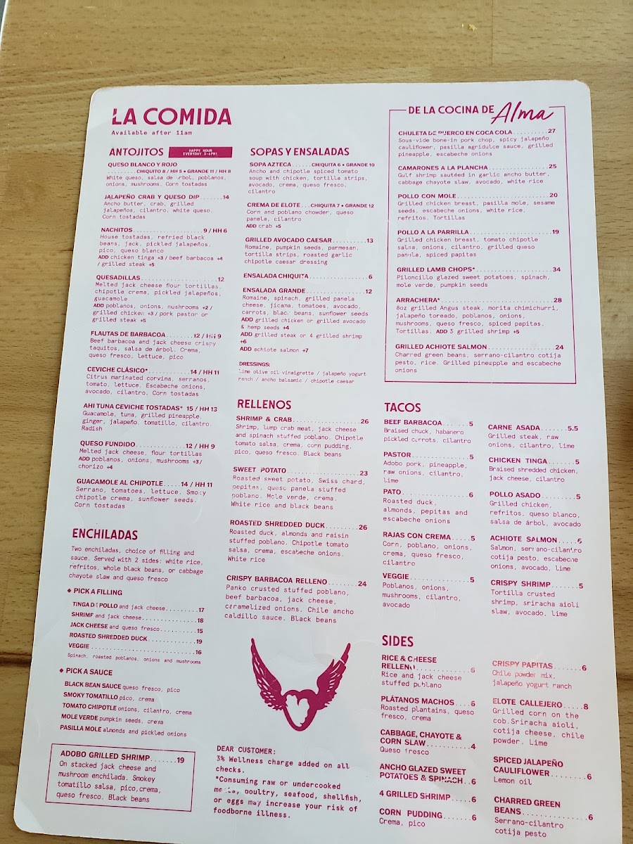 Menu El Alma South-2