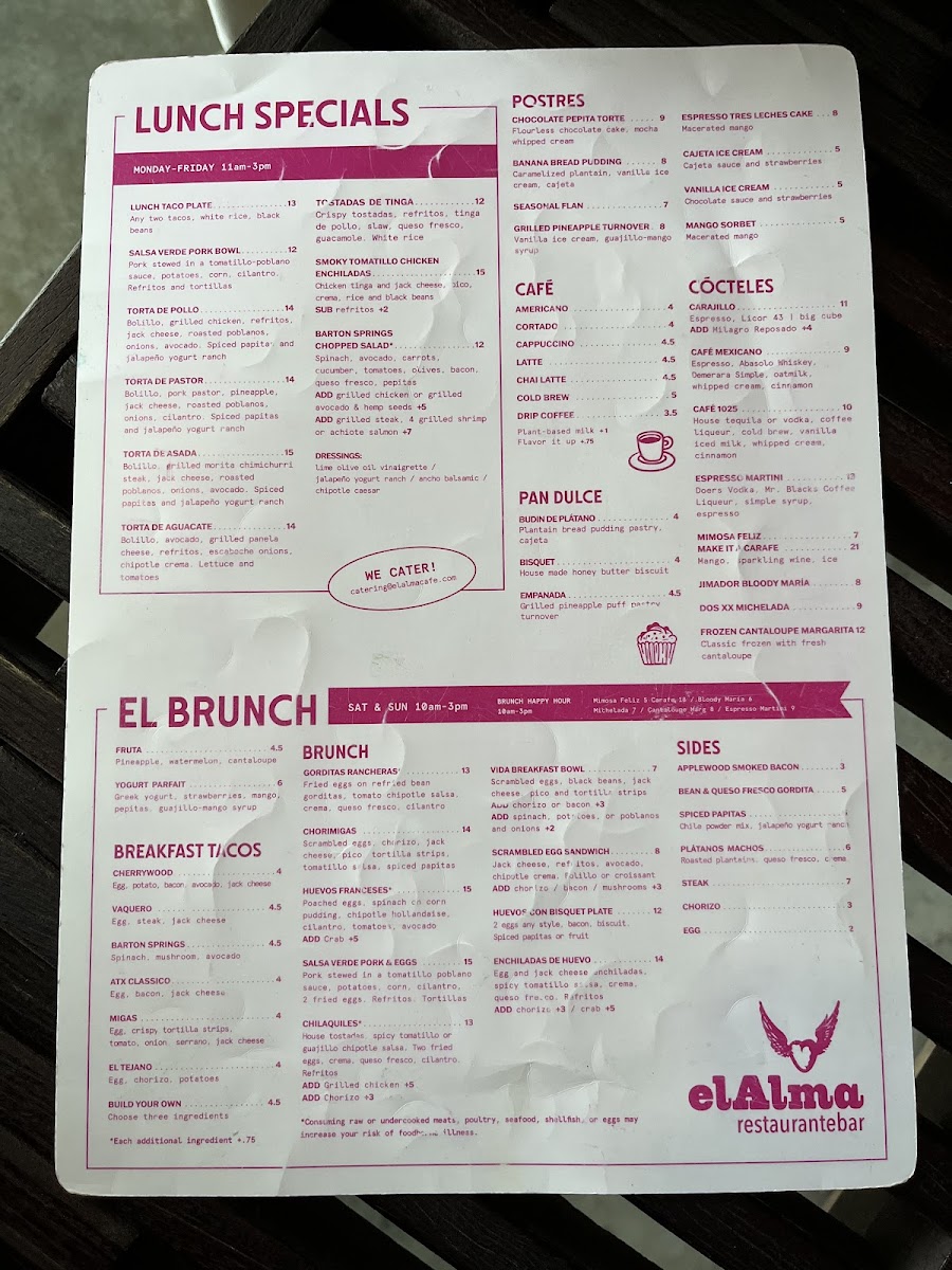 Menu El Alma South-7