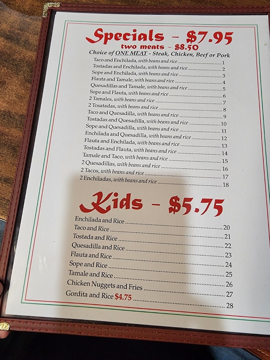 Menu El Amigo Restaurant-2