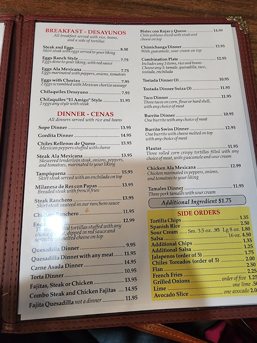 Menu El Amigo Restaurant-4