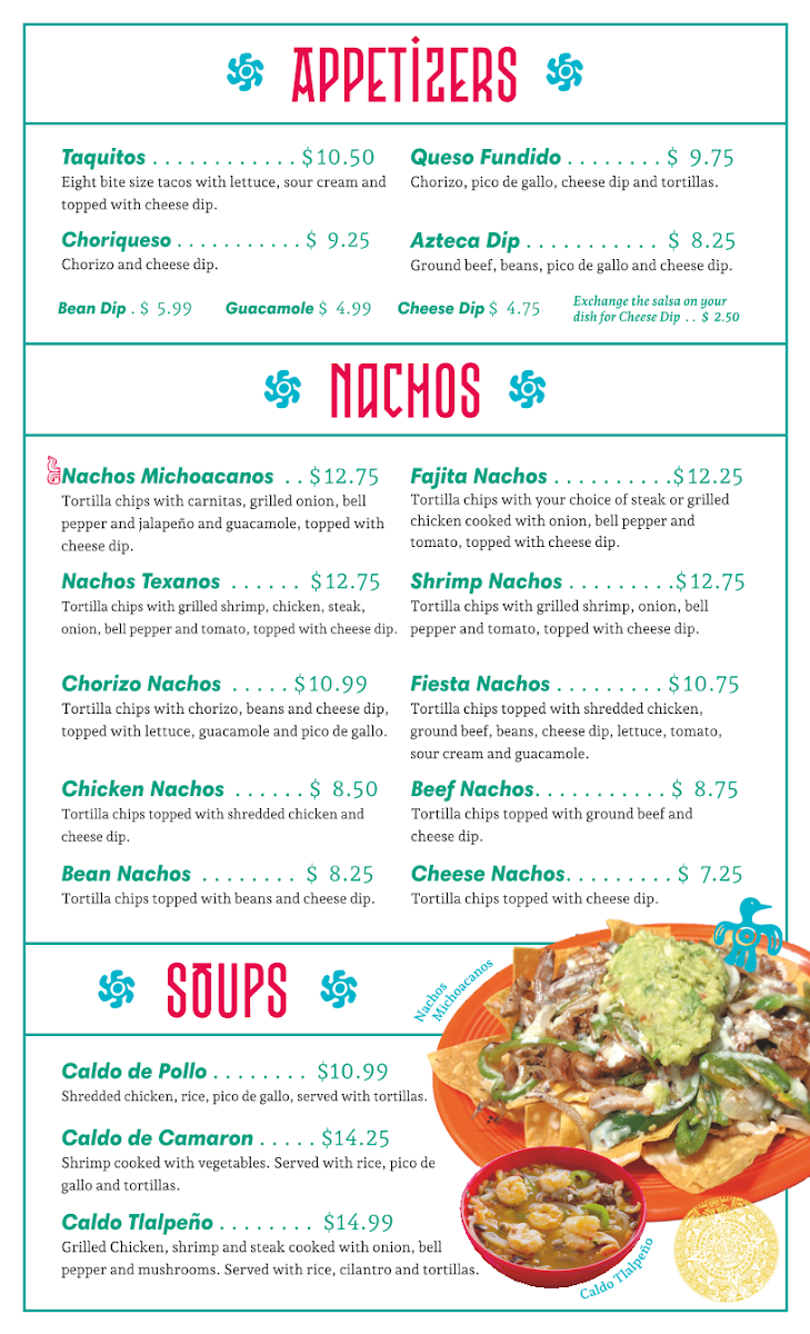 Menu El Azteca Mexican Restaurant-1