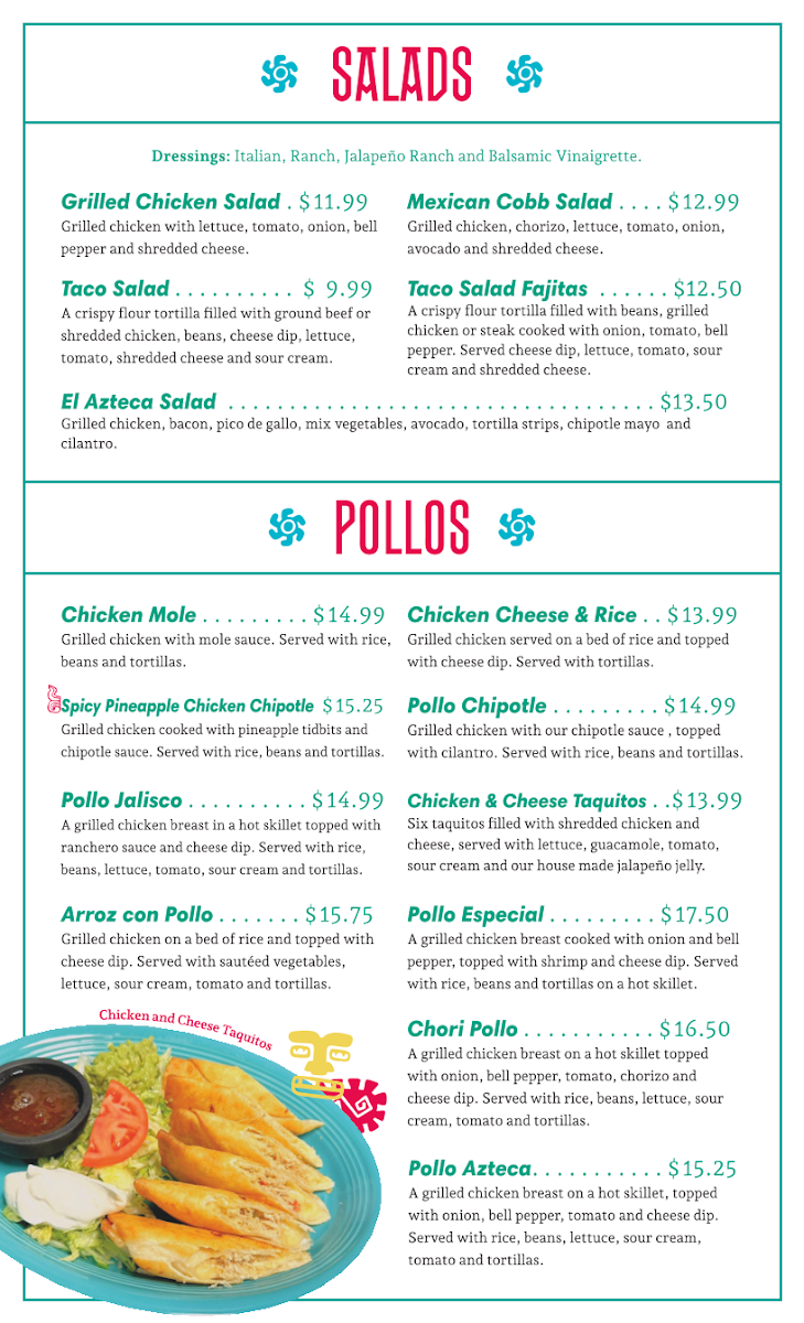 Menu El Azteca Mexican Restaurant-3