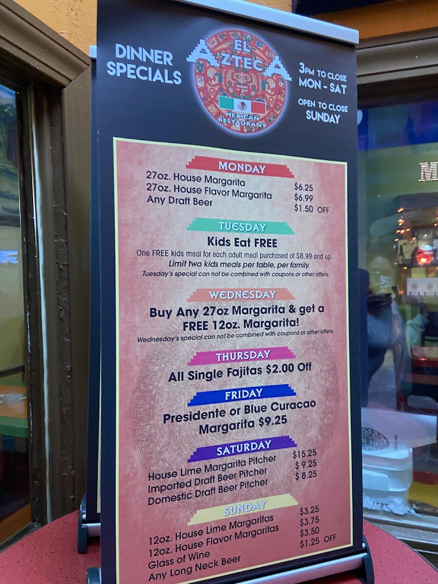Menu El Azteca Mexican Restaurant-8
