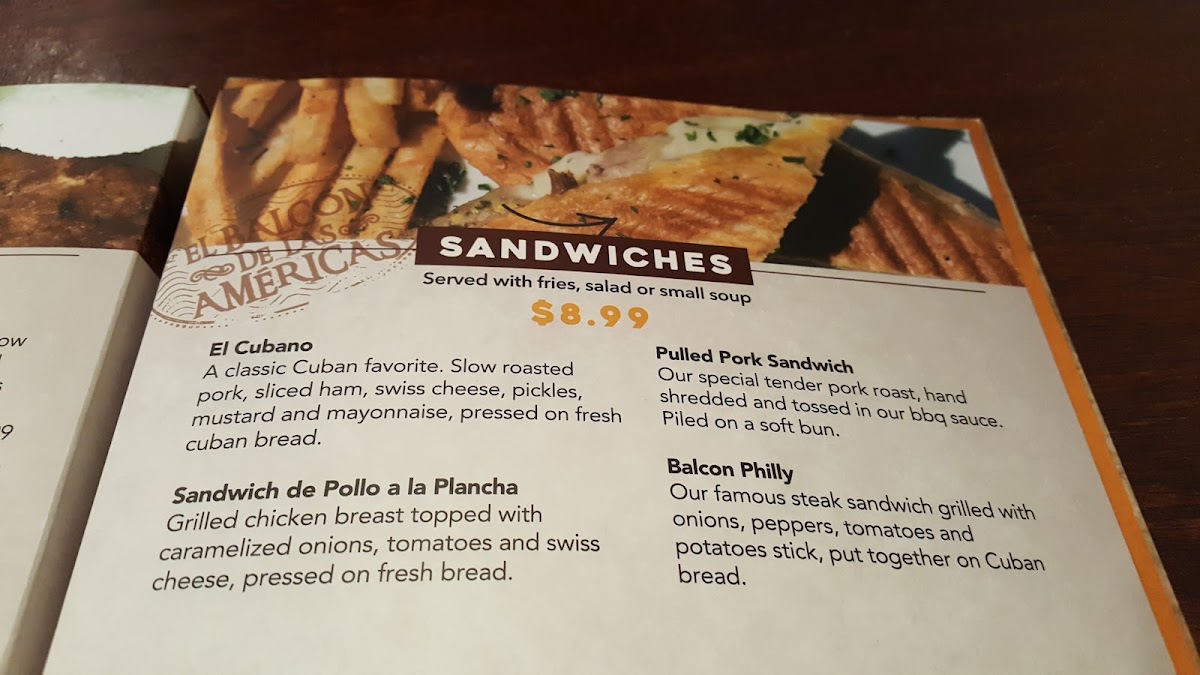 Menu El Balcón De Las Américas - Pembroke Pines-9