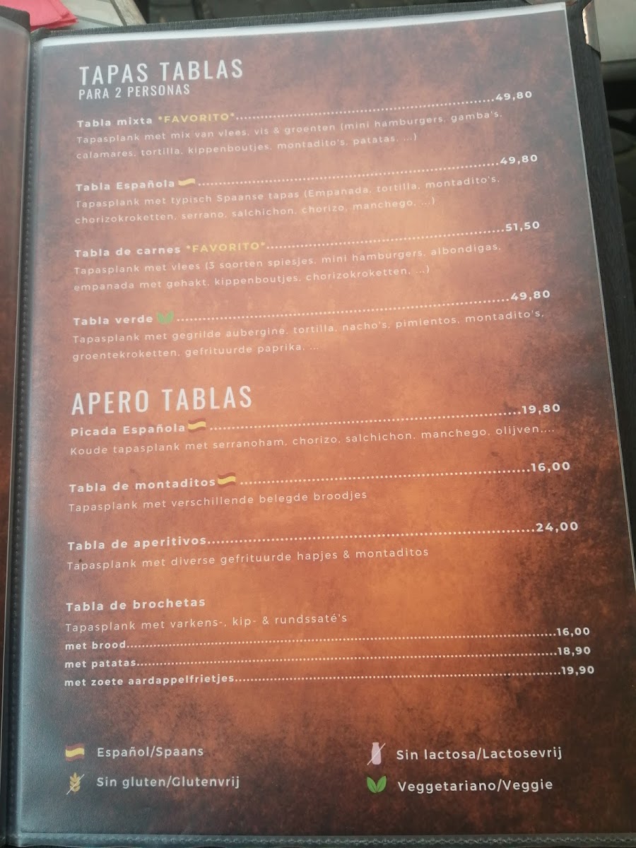Menu El Bocado Bilzen-1