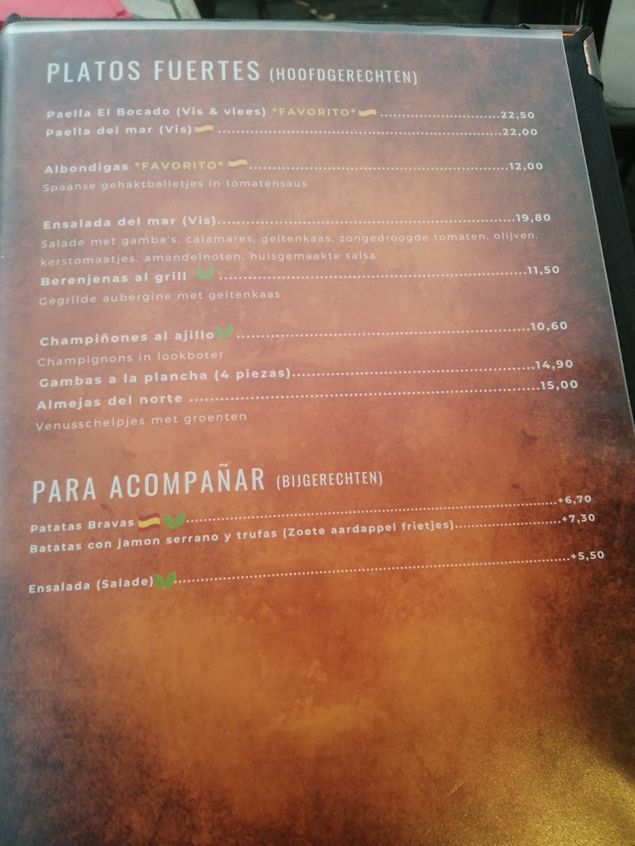 Menu El Bocado Bilzen-2