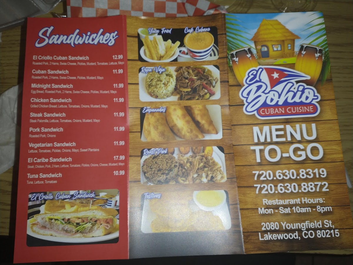 Menu El Bohio Cuban Cuisine-10