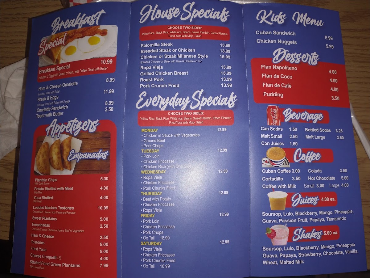 Menu El Bohio Cuban Cuisine-8