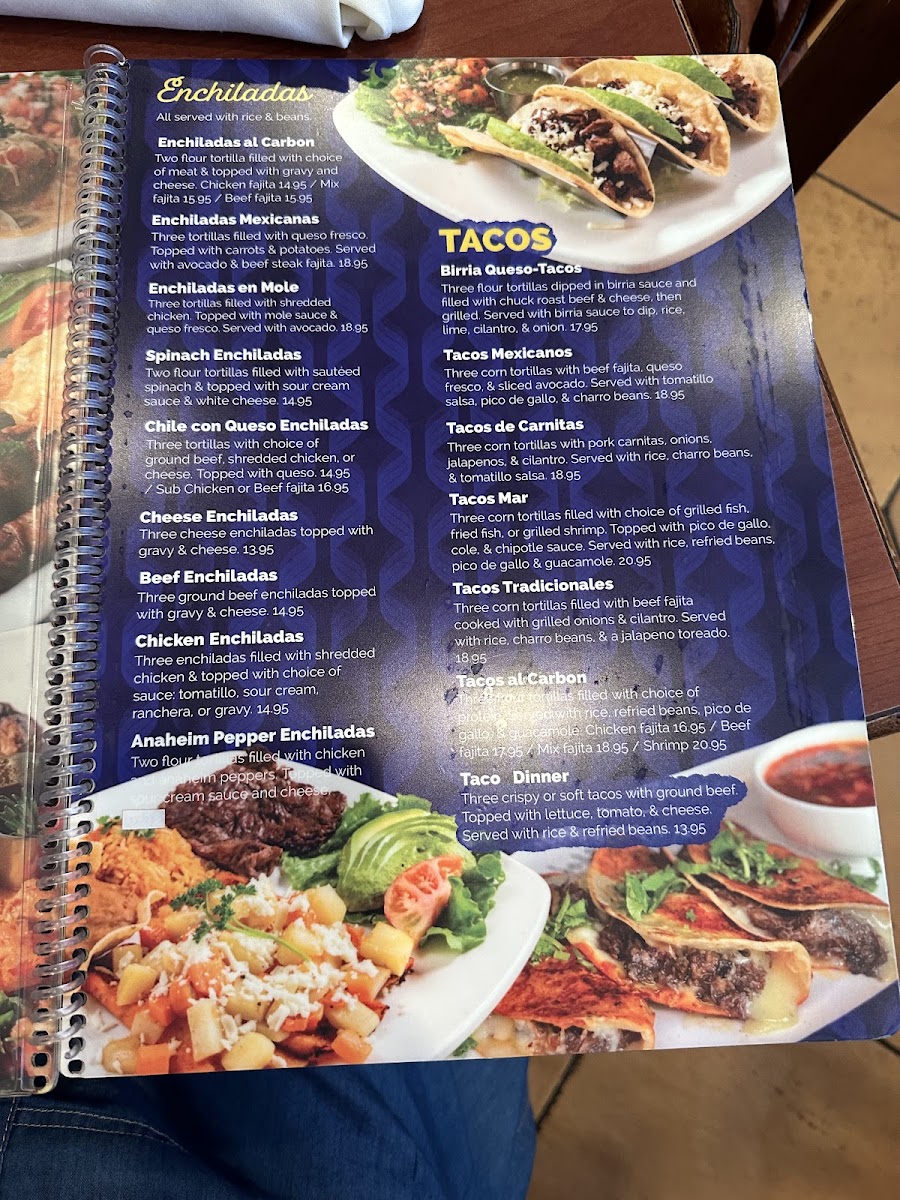 Menu El Bosque Tex-Mex Grill-1