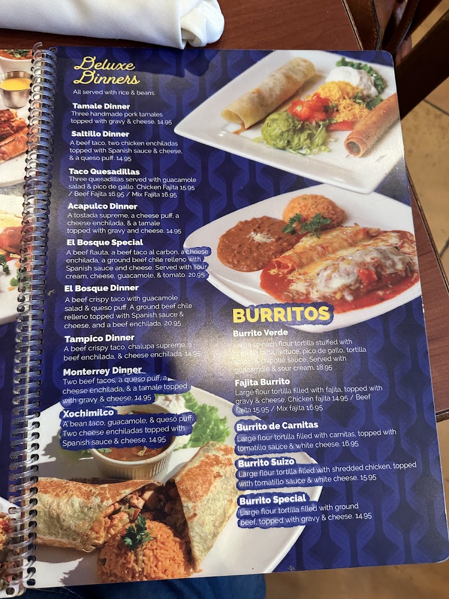 Menu El Bosque Tex-Mex Grill-5