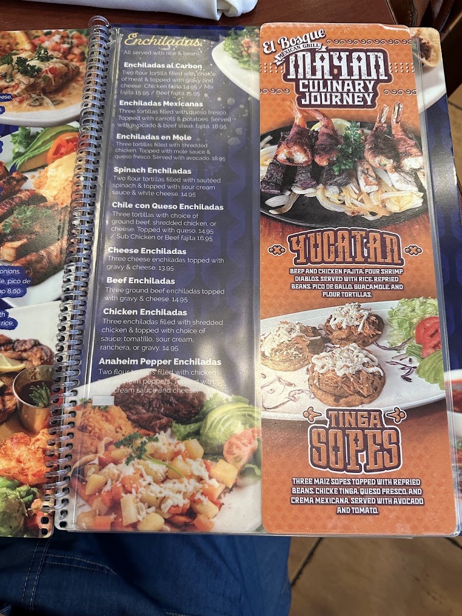 Menu El Bosque Tex-Mex Grill-9