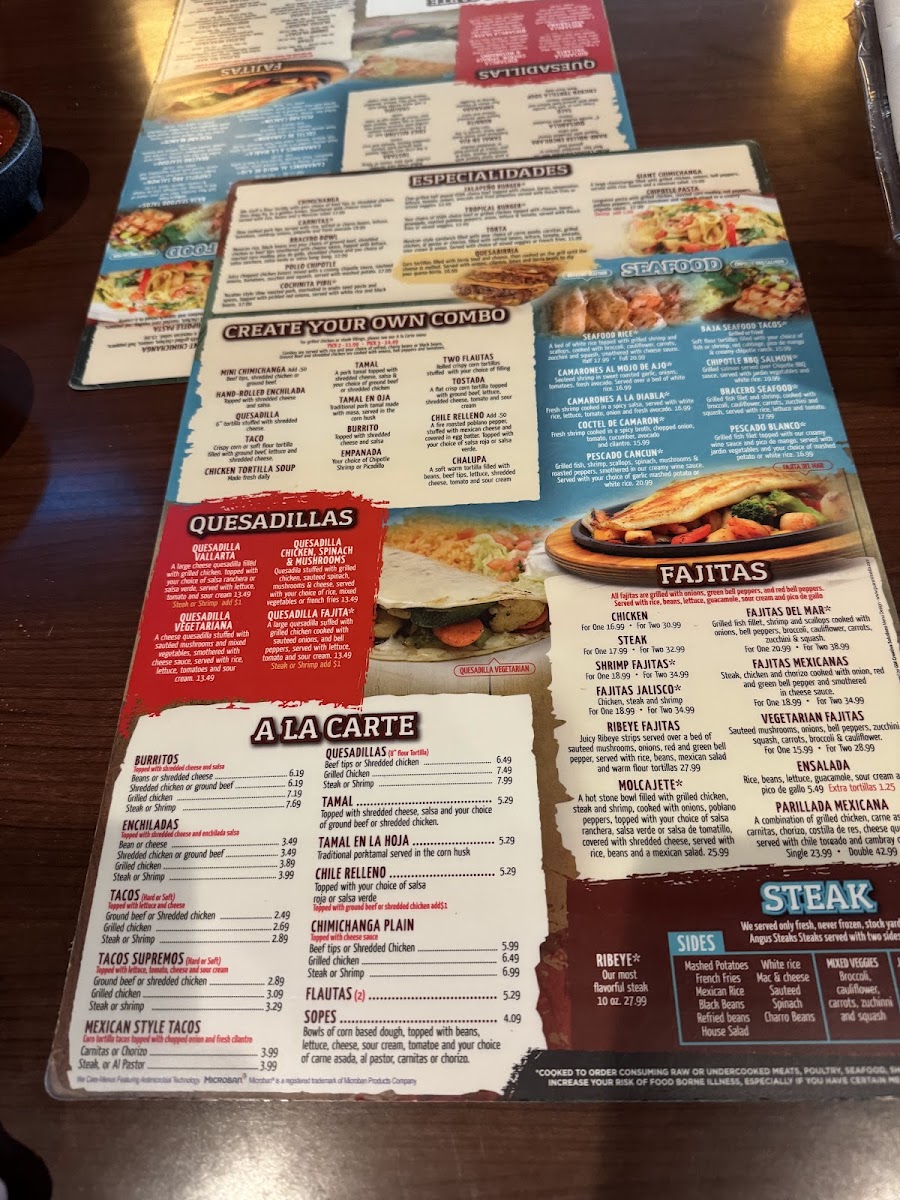 Menu El Bracero Of Clarksville Morris Rd-8
