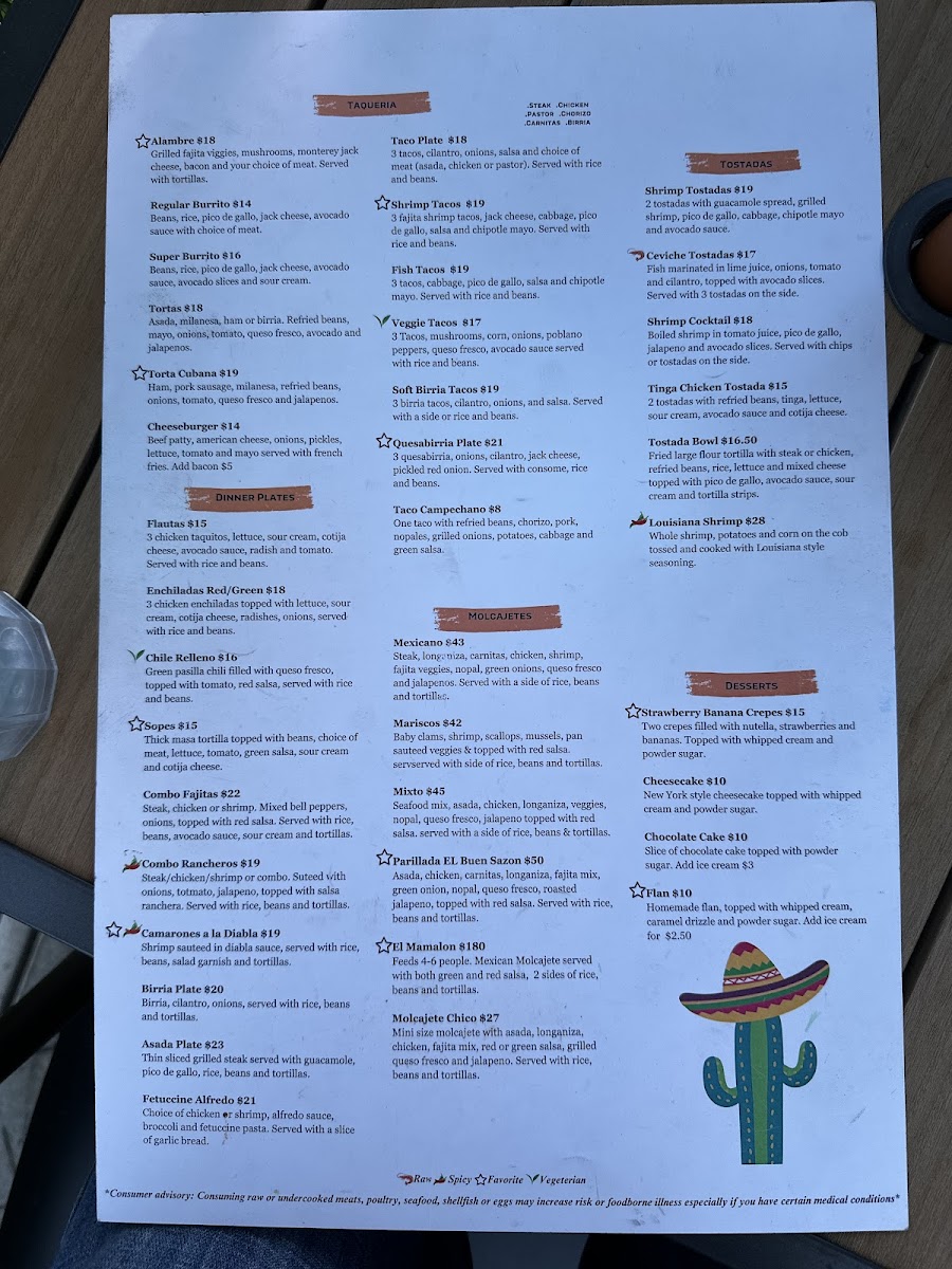 Menu El Buen Sazón-2
