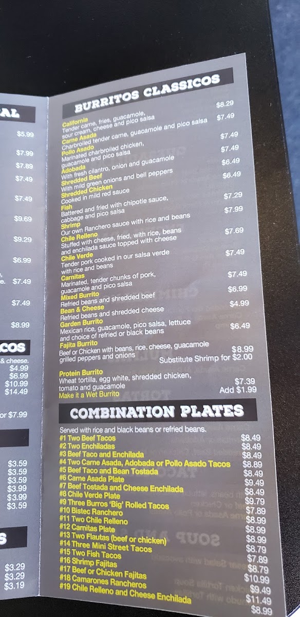 Menu El Burrito Taco Shop-10