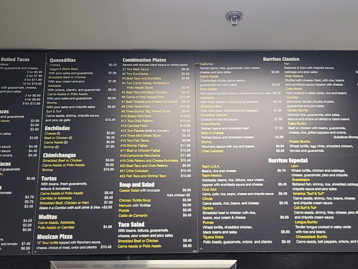 Menu El Burrito Taco Shop-4