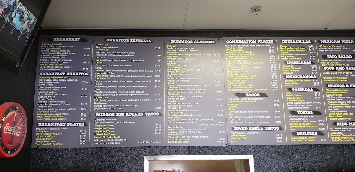 Menu El Burrito Taco Shop-6