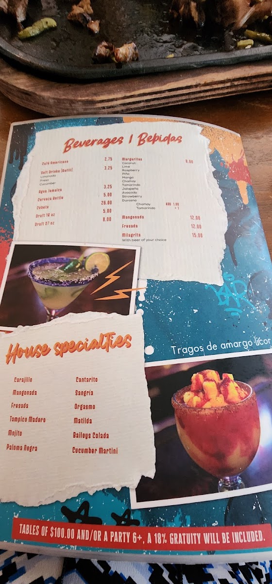 Menu El Callejón De Los Milagros-5