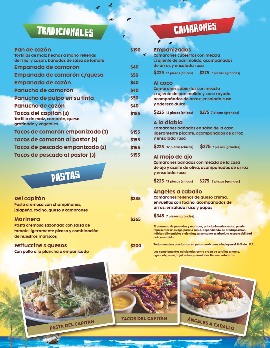 Menu El Camarón Cansado-1