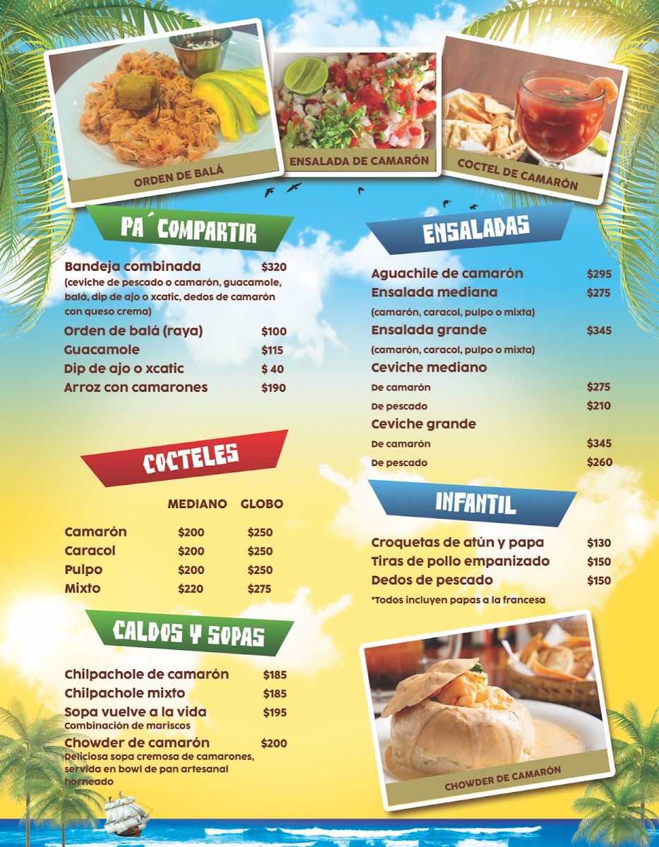 Menu El Camarón Cansado-2