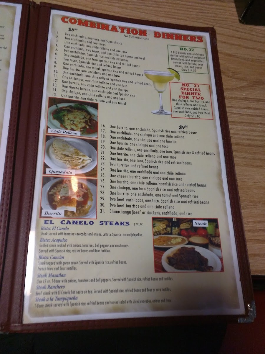 Menu El Canelo Mexican Restaurant-10